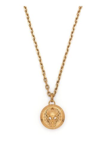 Philipp Plein Collana con pendente logo - Oro