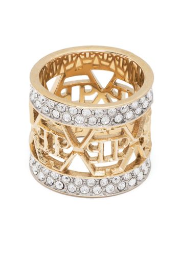 Philipp Plein crystal-embellished ring - Oro