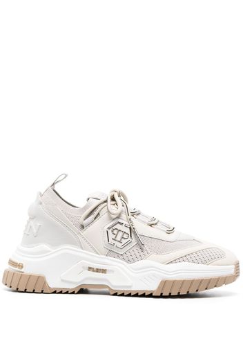 Philipp Plein Runner Hexagon lace-up sneakers - "06 beige"