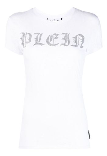 Philipp Plein T-shirt con strass - Bianco