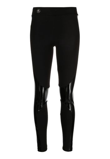 Philipp Plein Leggings a vita media - Nero