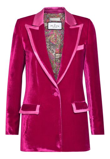 Philipp Plein Blazer con bordo a contrasto - Rosa