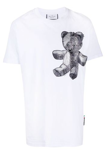 Philipp Plein T-shirt Teddy Bear con stampa - Bianco