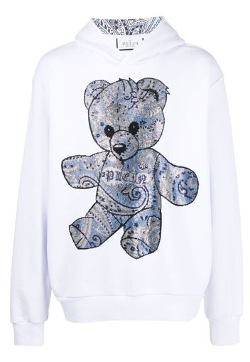 Philipp Plein Felpa con stampa Teddy Bear - Bianco