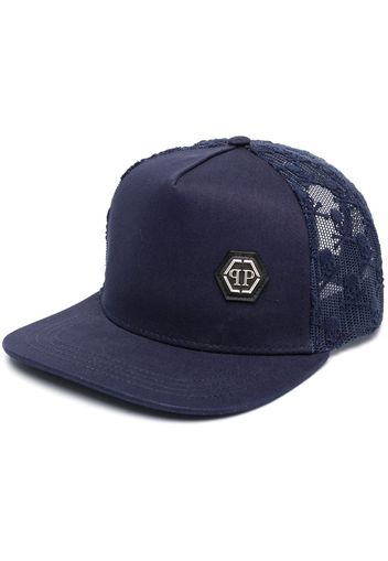 Philipp Plein logo-patch baseball cap - Blu