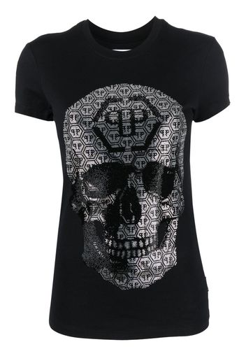 Philipp Plein T-shirt 3D Skull con scollo rotondo - Nero