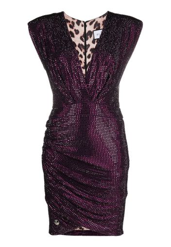 Philipp Plein crystal-embellished padded mini dress - Viola