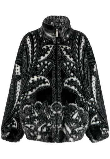 Philipp Plein Bomber con stampa paisley - Nero