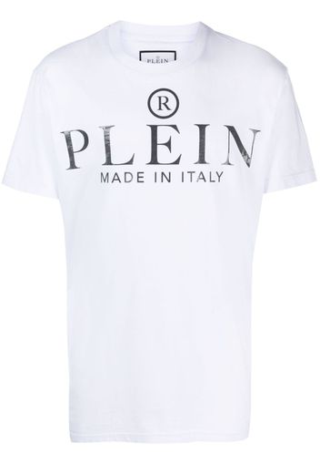 Philipp Plein logo-print cotton T-shirt - Bianco
