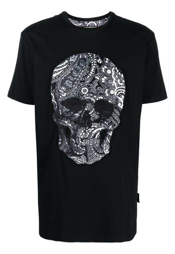 Philipp Plein SS Paisley Skull T-shirt - Nero