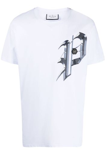 Philipp Plein graphic-print cotton T-shirt - Bianco