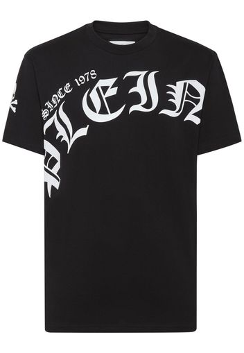 Philipp Plein T-shirt girocollo con stampa - Nero