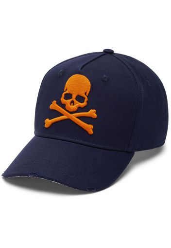 Philipp Plein Cappello da baseball con ricamo - Blu