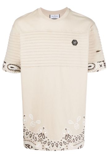 Philipp Plein T-shirt con stampa paisley - Toni neutri