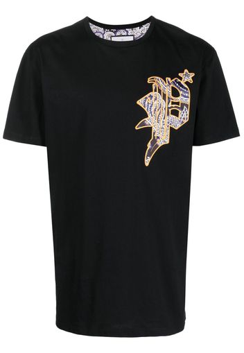 Philipp Plein T-shirt con stampa paisley - Nero