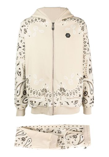 Philipp Plein paisley-print tracksuit - Toni neutri