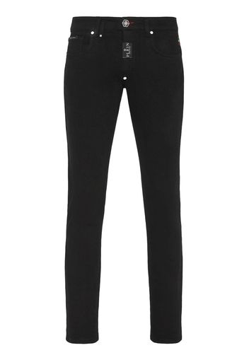 Philipp Plein logo-patch skinny jeans - Nero