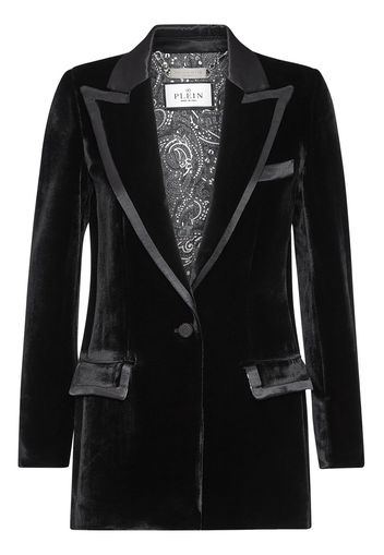 Philipp Plein Blazer con bordo a contrasto - Nero