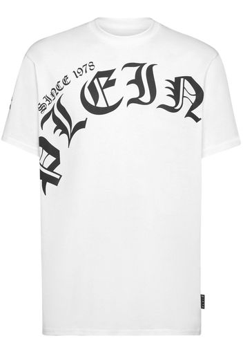 Philipp Plein logo-print cotton T-shirt - Bianco