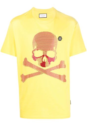 Philipp Plein skull-print short-sleeve T-shirt - Giallo