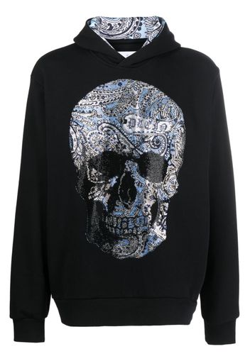 Philipp Plein Felpa con strass - Nero