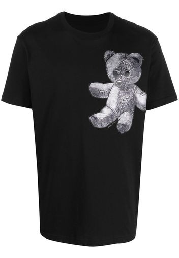 Philipp Plein paisley-print Teddy Bear T-shirt - Nero