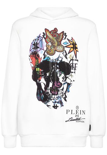 Philipp Plein Felpa con cappuccio - Bianco