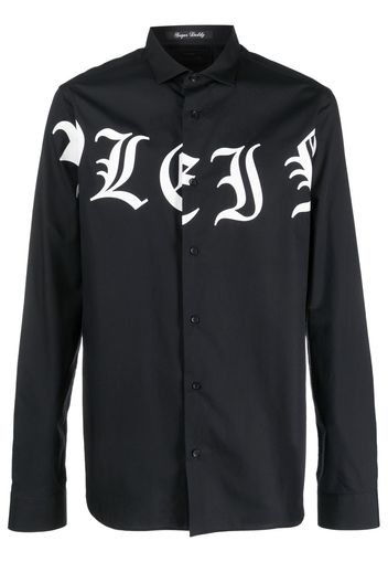 Philipp Plein Camicia Sugar Daddy con stampa - Nero