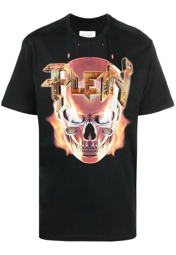 Philipp Plein T-shirt Chrome con decorazione - Nero