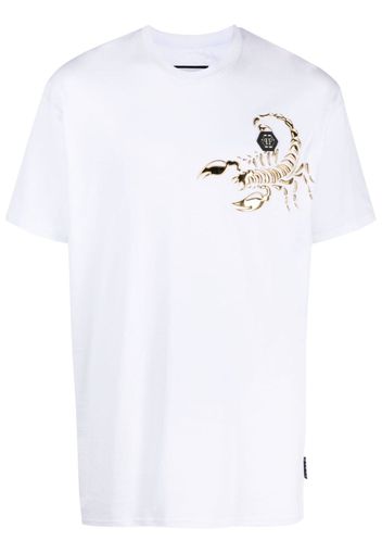 Philipp Plein T-shirt SS Scorpion girocollo - Bianco