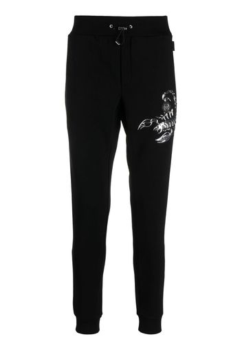 Philipp Plein Scorpion appliqué-detail track pants - Nero