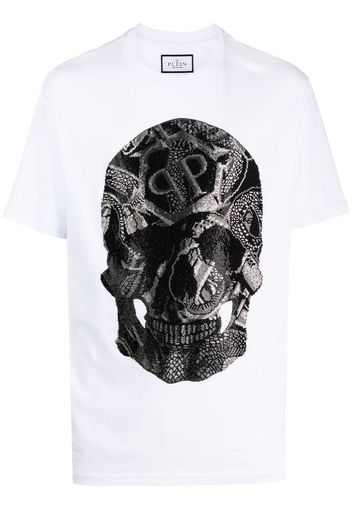 Philipp Plein T-shirt SS Snake girocollo - Bianco