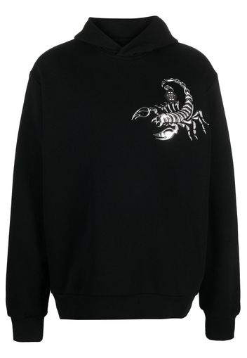 Philipp Plein Felpa Scorpion con cappuccio - Nero