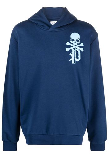 Philipp Plein Gothic Plein logo-print hoodie - Blu