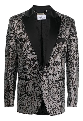 Philipp Plein Blazer Lord Fit Tattoo - Nero