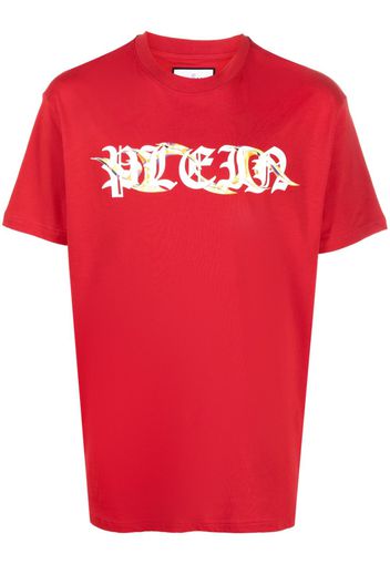 Philipp Plein T-shirt SS Chrome girocollo - Rosso