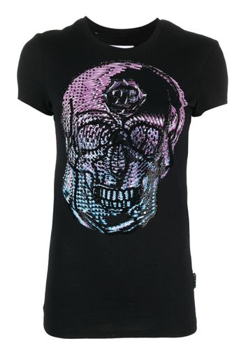 Philipp Plein T-shirt con strass - Nero