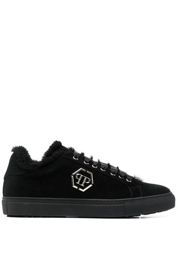 Philipp Plein Sneakers con placca logo - Nero