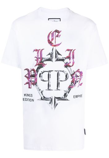 Philipp Plein T-shirt SS Chrome girocollo - Bianco