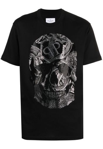 Philipp Plein T-shirt SS Snake girocollo - Nero