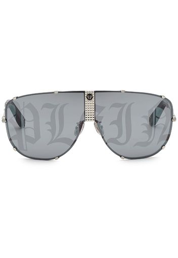 Philipp Plein Stud pilot-frame sunglasses - Nero