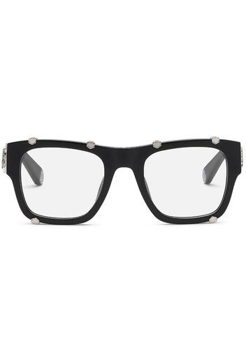 Philipp Plein Icon Hexagon square-frame glasses - Nero