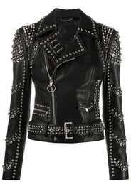 pierced biker jacket