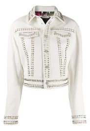 skull stud leather jacket