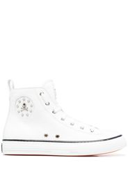 Philipp Plein leather hi-top sneakers - Bianco