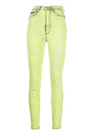 Philipp Plein Jeggings a vita alta - Giallo