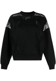 Philipp Plein Felpa con design a pannelli - Nero