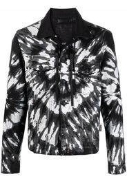 Philipp Plein Giacca denim con fantasia tie-dye Drill - Nero