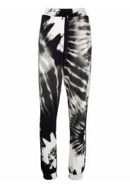 Philipp Plein Pantaloni sportivi con fantasia tie dye - Nero