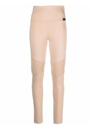 Philipp Plein ribbed-panel biker leggings - Toni neutri